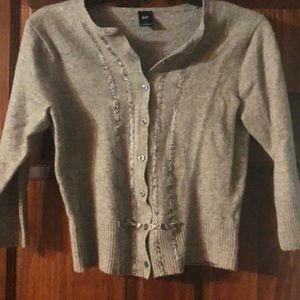 Gap button up 3/4 sleeve cardigan size L